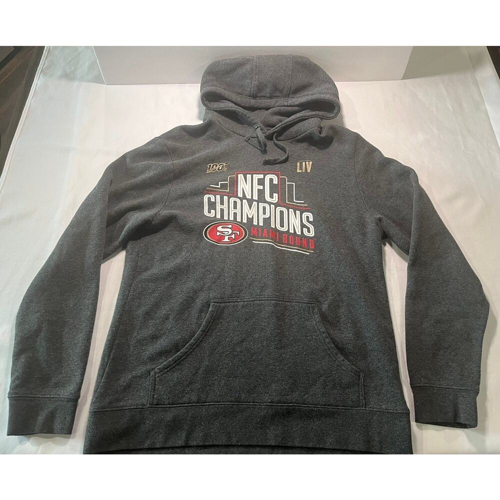 San Francisco 49ers NFC Champions LIV Fanatics Hoodie Unisex LG NFL Sweatshirt